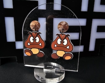 Goomba-oorbellen – op Super Mario geïnspireerde gamersieraden – retro videogameaccessoires