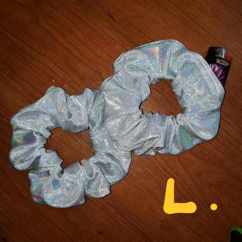 PAIR of 2 Stash Scrunchies Hidden Pocket Hair Scrunchie Etsy