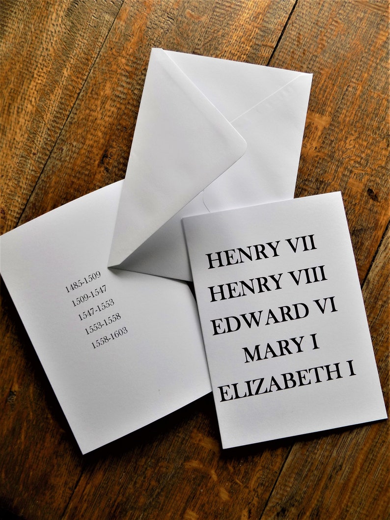 Tudor Greetings Cards History Card History Birthday Cards Etsy