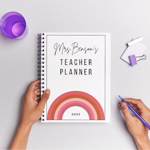 2025 Teacher Planner Binder Printables | Lesson Plan Templates, Teacher To-Do Lists, Checklists, and Calendars | Classroom Organizer Kit