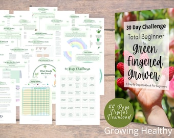 30 Day Step by Step Vegetable Garden Planning Workbook helps you create your new family kitchen garden in a pot, balcony or patio spot.