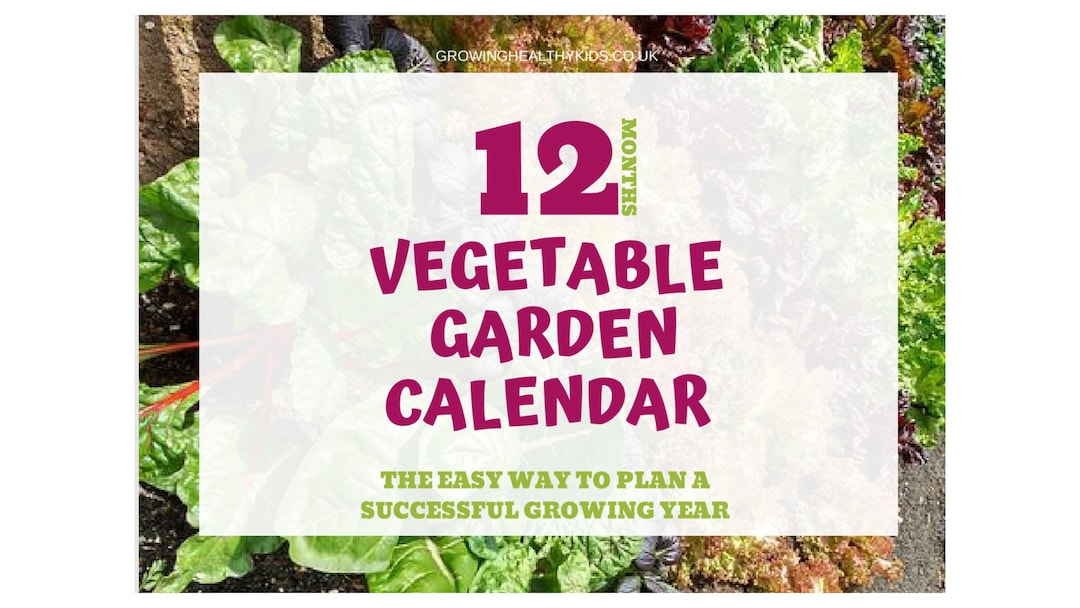 Printable Vegetable Garden Planning Calendar. Monthly Planner and Tasks ...
