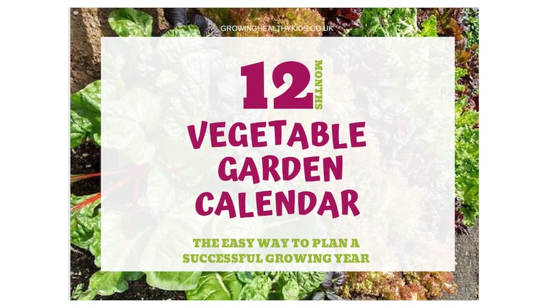 Printable Vegetable Garden Planning Calendar. Monthly Planner and Tasks ...