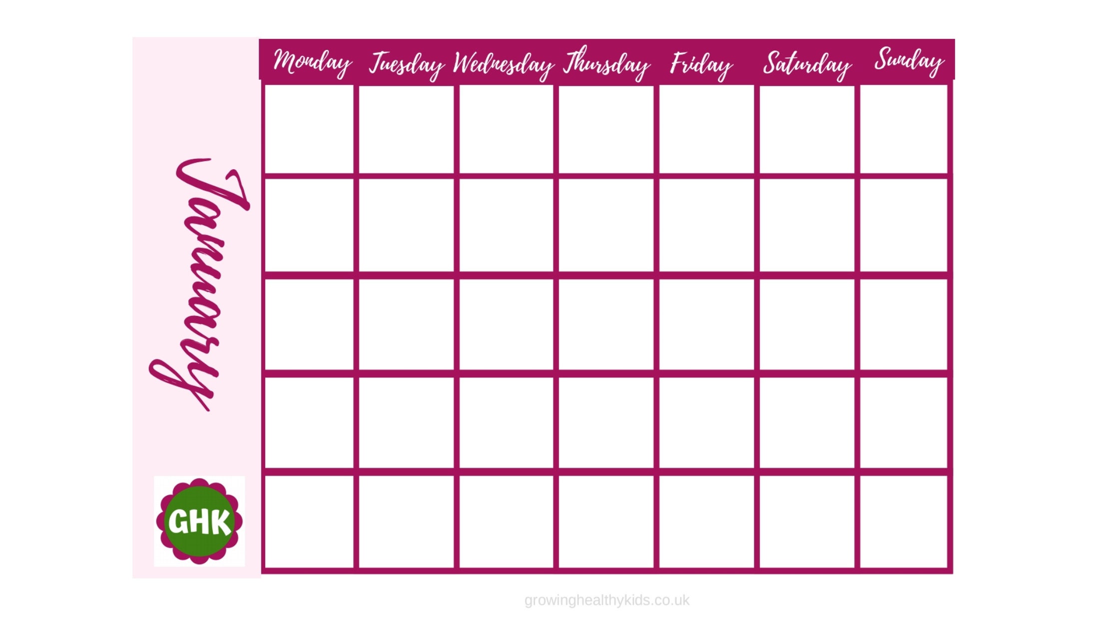 Printable Vegetable Garden Planning Calendar. Monthly Planner and Tasks ...