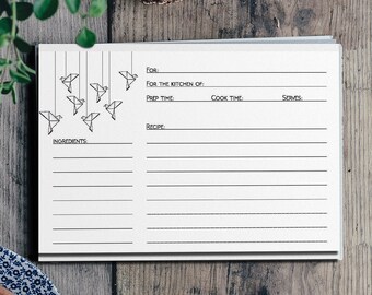cookbook template etsy