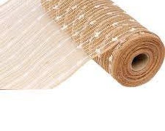poly jute deco mesh