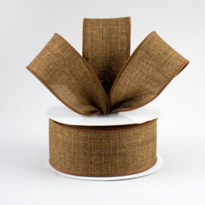 1.5インチ ロイヤル キャンバス リボン: ブラウン (10ヤード)