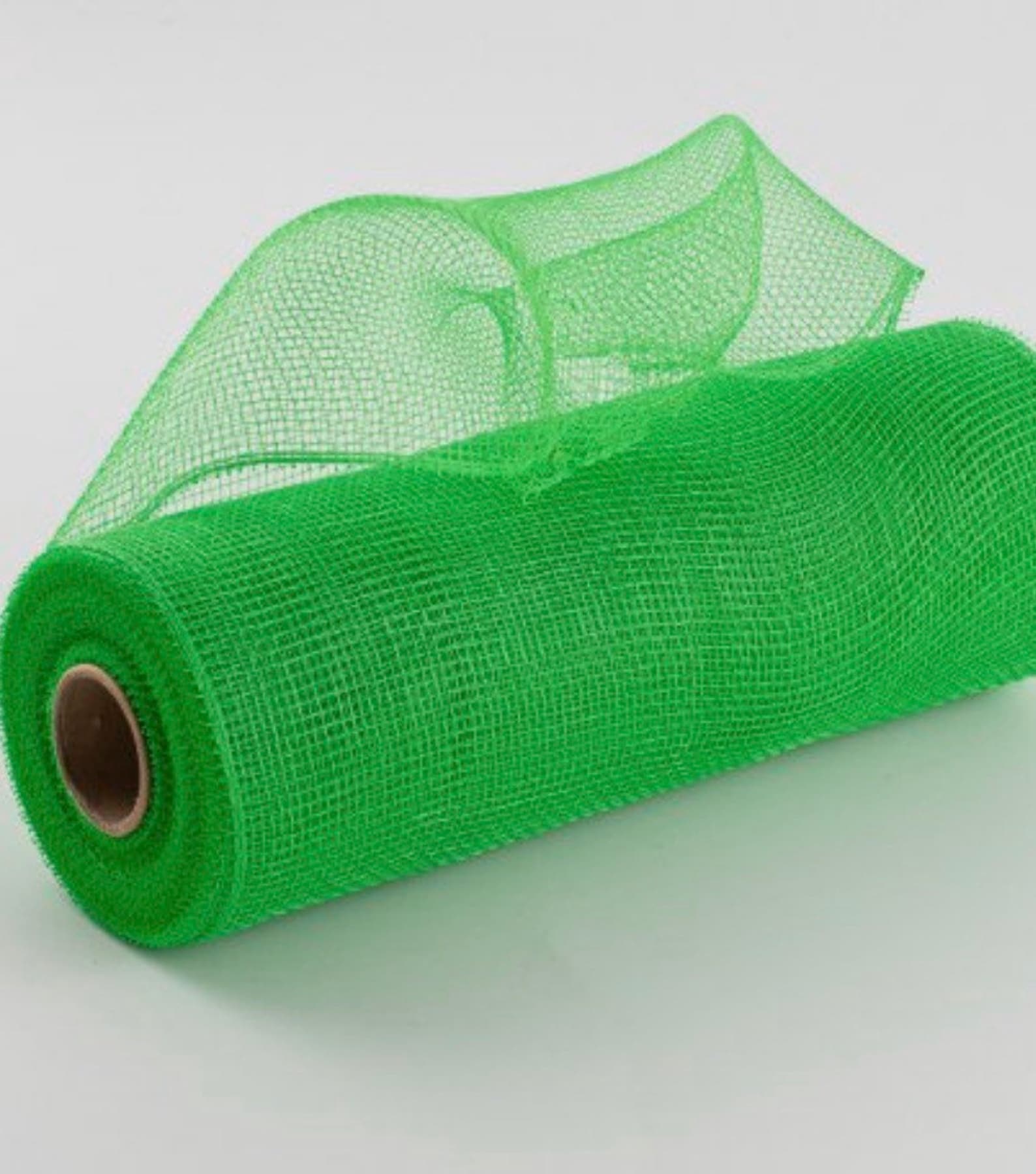 10 Poly Deco Mesh Lime Green Etsy