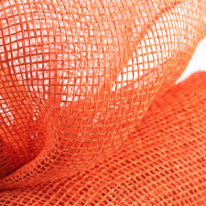 Poly Burlap Mesh Orange 10x10 Etsy