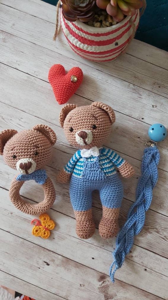 Doudou Nounours Fait Main Au Crochet