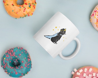 Linus Mug | You're Worthy | Bunny Mug | Self Care Mug | Rabbit Mug | Inspirational Mug | Cute Mug | Bunny Gift | Coffee Cup | Rabbit Cup