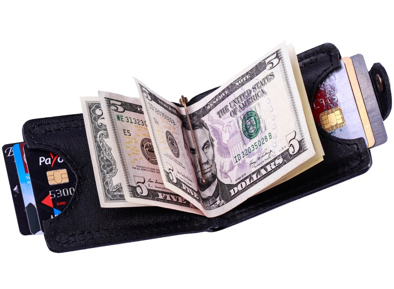 Wallet For Men Leather Card Wallet Thin Travel Money Clip Etsy - image 0