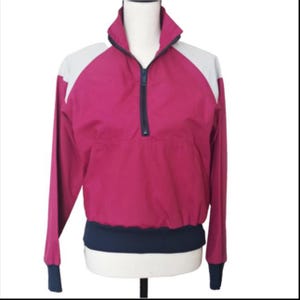 Vintage AFRC Ski & Sportswear Ski Jacket Half Zip Pullover Windbreaker Sz 10