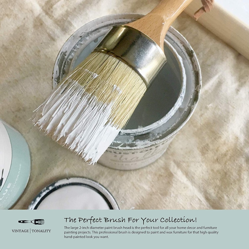 Chalk Wax Paint Brush Set 3 Brushes Starter Kit Etsy