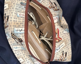 Mittelgroßer Schuhbeutel aus Damenschuh-Stoff