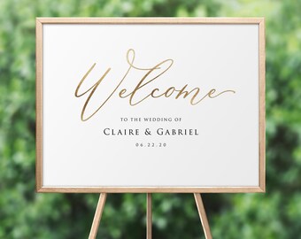 wedding welcome sign template etsy