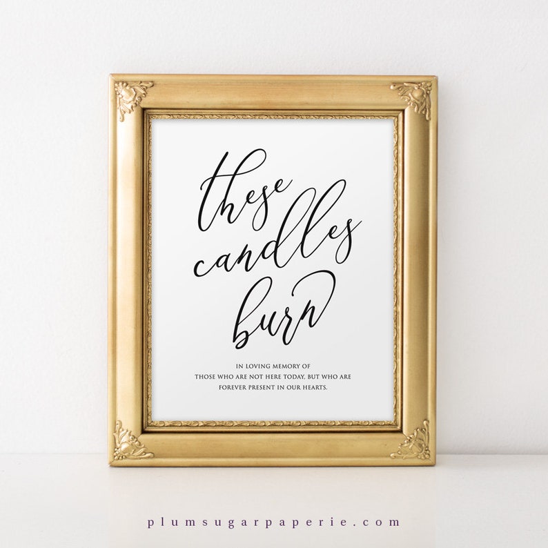 Memorial Table Sign Printable Wedding Signage With | Etsy