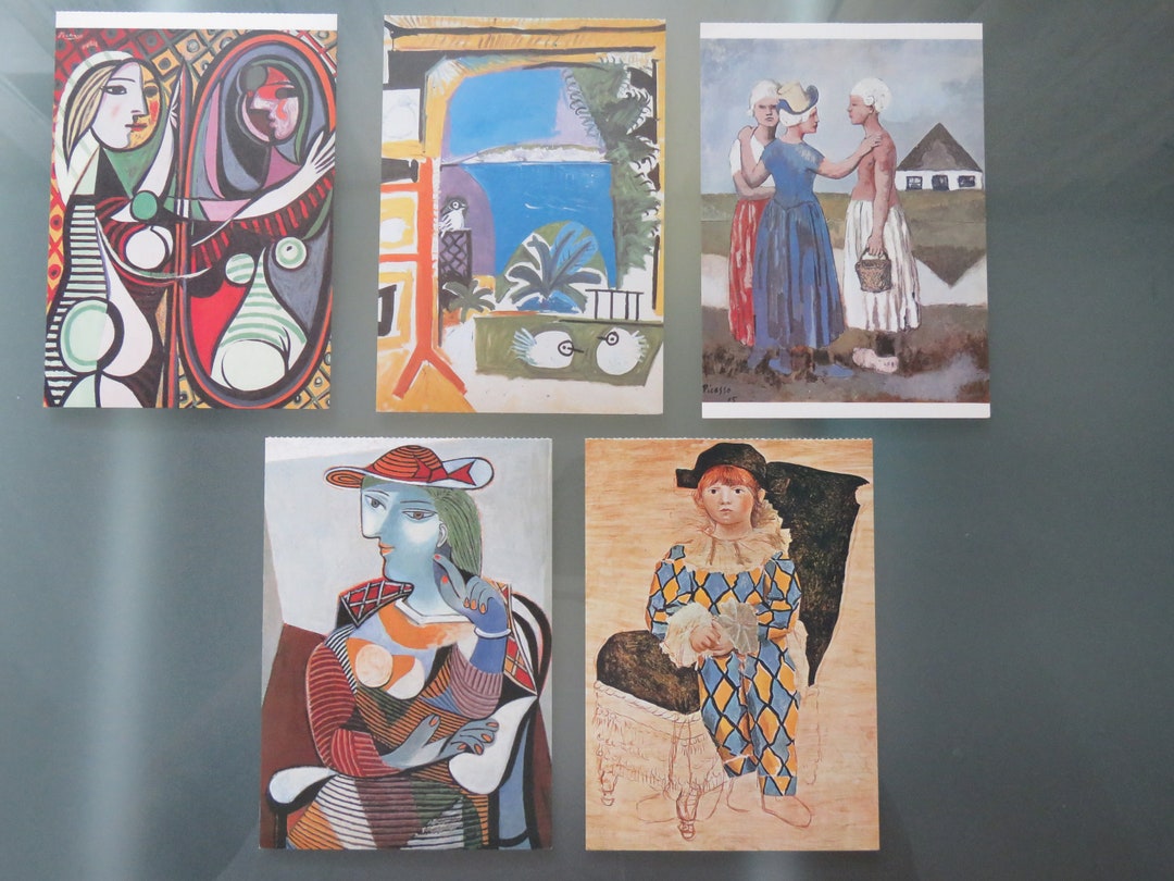 5 Vintage Pablo Picasso Art Postcards From the 90's Etsy
