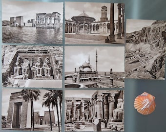 7 Vintage Egypt real photos postcards/rare and collectable postcards