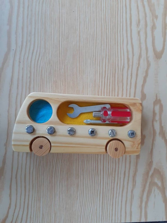 Handmade Montessori screw driver board Children Activity Board Special Needs 