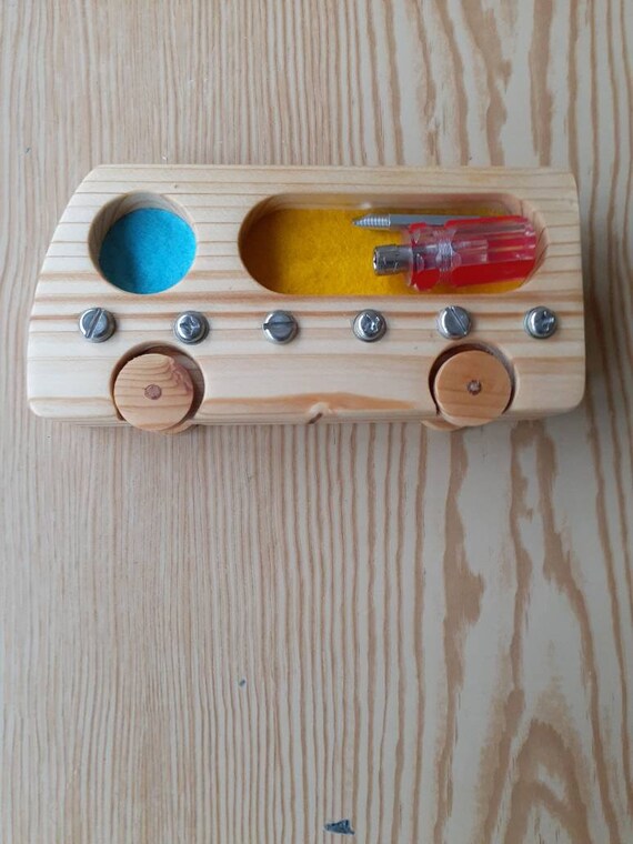Handmade Montessori screw driver board Children Activity Board Special Needs 
