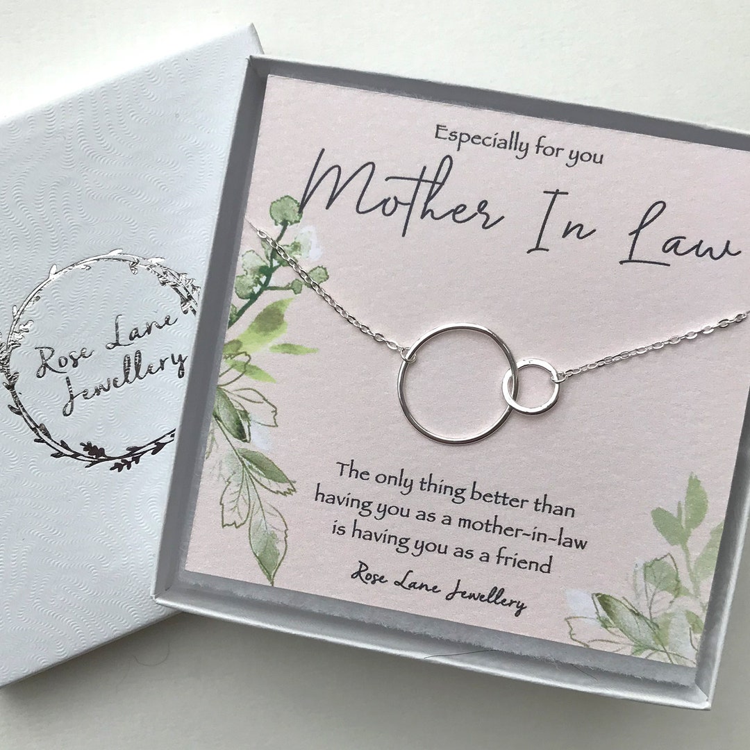 Mother in Law Necklacelinked Necklacestirling Silver - Etsy UK