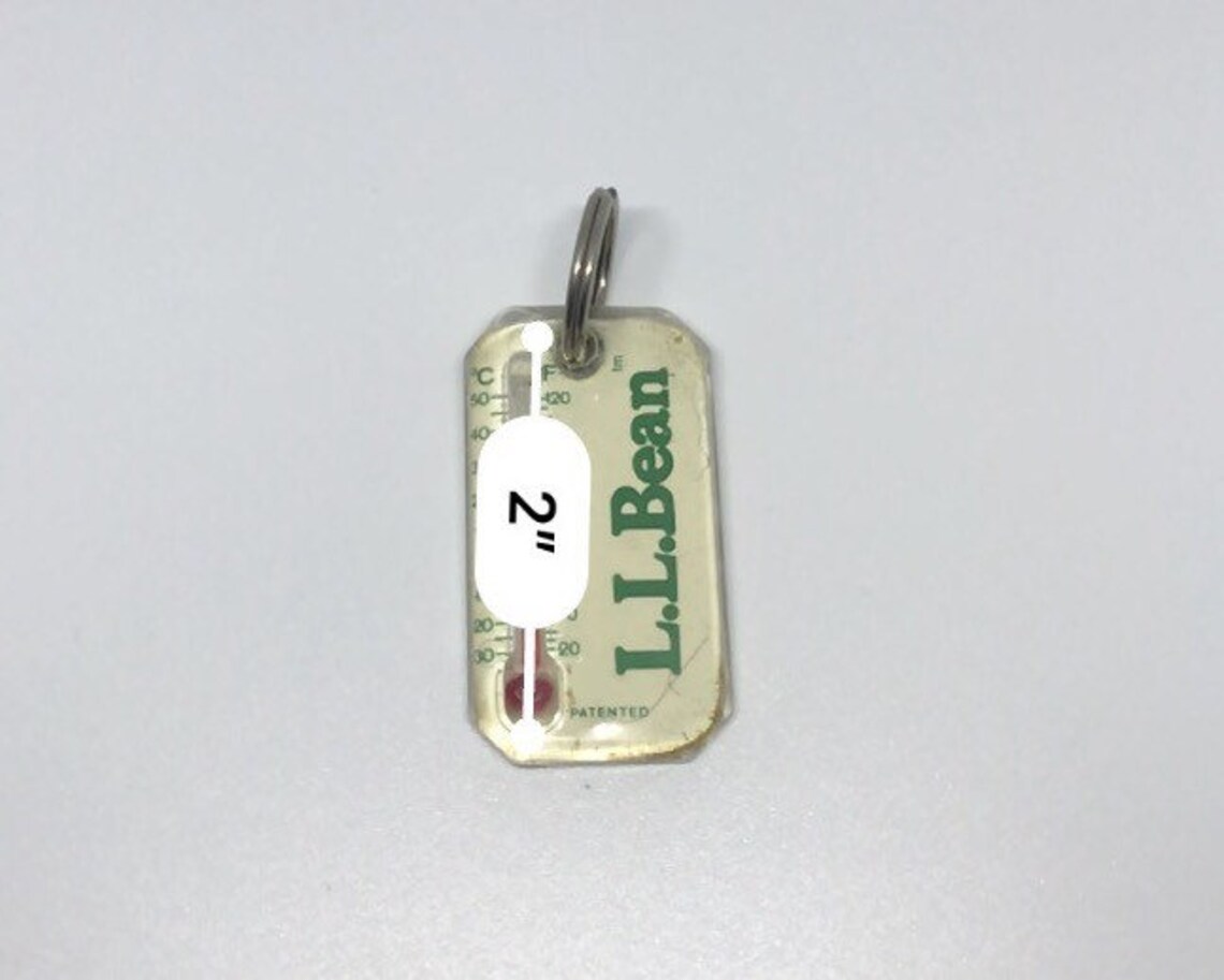 Vintage Keychain Thermometer LL Bean Vintage Collectible Etsy