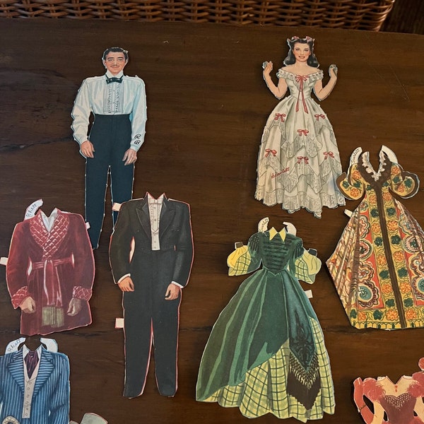 Gone With the Wind Paper Dolls "cut"