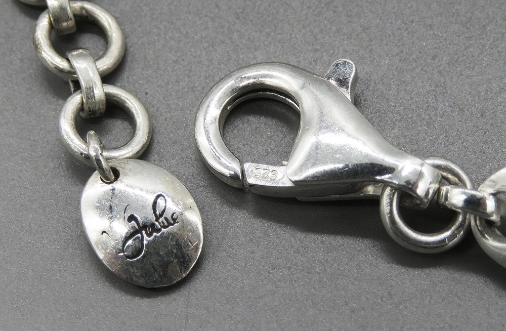 Designer Julie 925 Sterling Silver Oval Link Chain Form