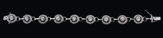 Sparkling Modern Bracelet Sterling Silver Cubic Z… - image 2