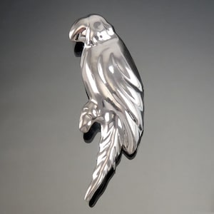 Vintage Retro Mexican Sterling Silver Parrot Macaw Pin/Brooch