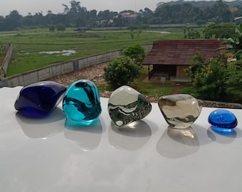 6,4 KG Beautiful 1 set mix colors andara crystals polished