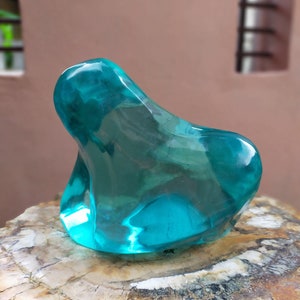 4,7 kg turkooisblauw andarakristal
