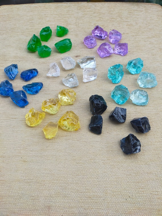 1002g（7色、35個）ミニミックスカラーアンダラクリスタル - Etsy 日本