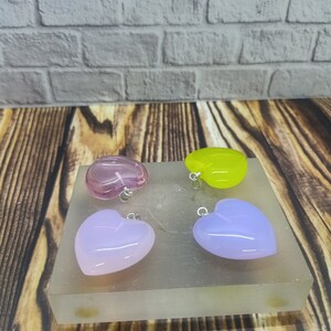 4 pcs Andara crystals love pendant