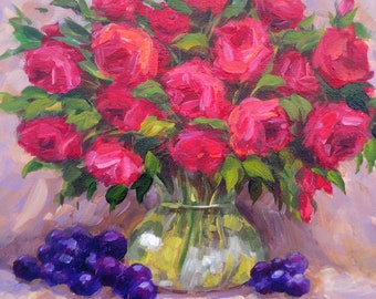 Still Life With Red Roses