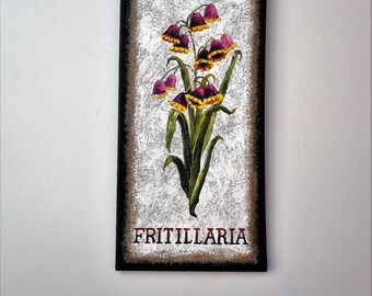 Hand Painted Botanical Fritillaria Flower