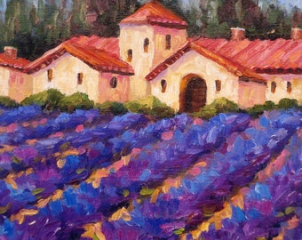 Spanish Villa and Lavender Fields