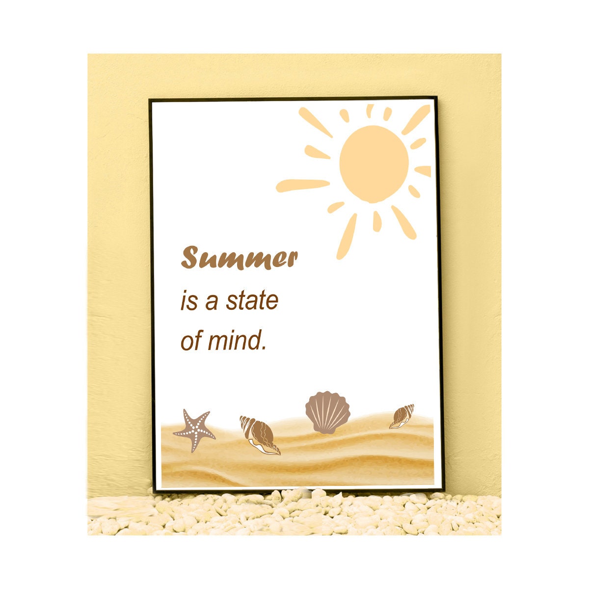 Summer Is A State Of Mind Motivational Wall Art Summer Is A State Of Mind Motivational Wall Art
