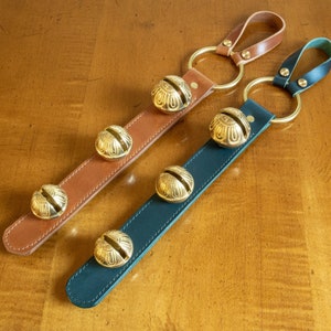 Sleigh Bell Door Hanger, Christmas Door Bells, Holiday Door Hanger