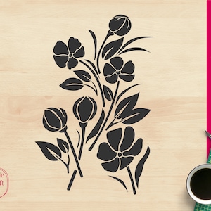Flores Silueta Svg, Florals Silueta Svg, Flores Bouquets Svg, Silhouette Cutting Files, Silhouette Clipart,