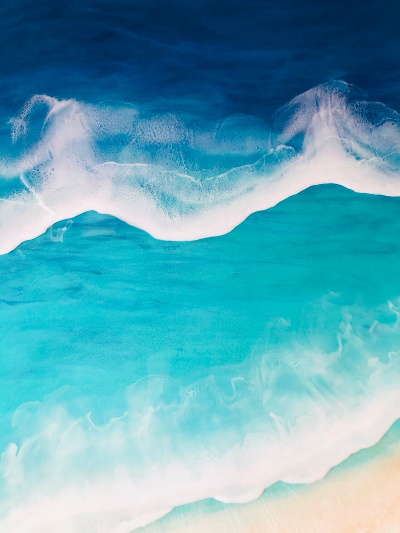 Canvas Art Beach Wall Art Ocean Wall Art Beach Art Canvas Etsy