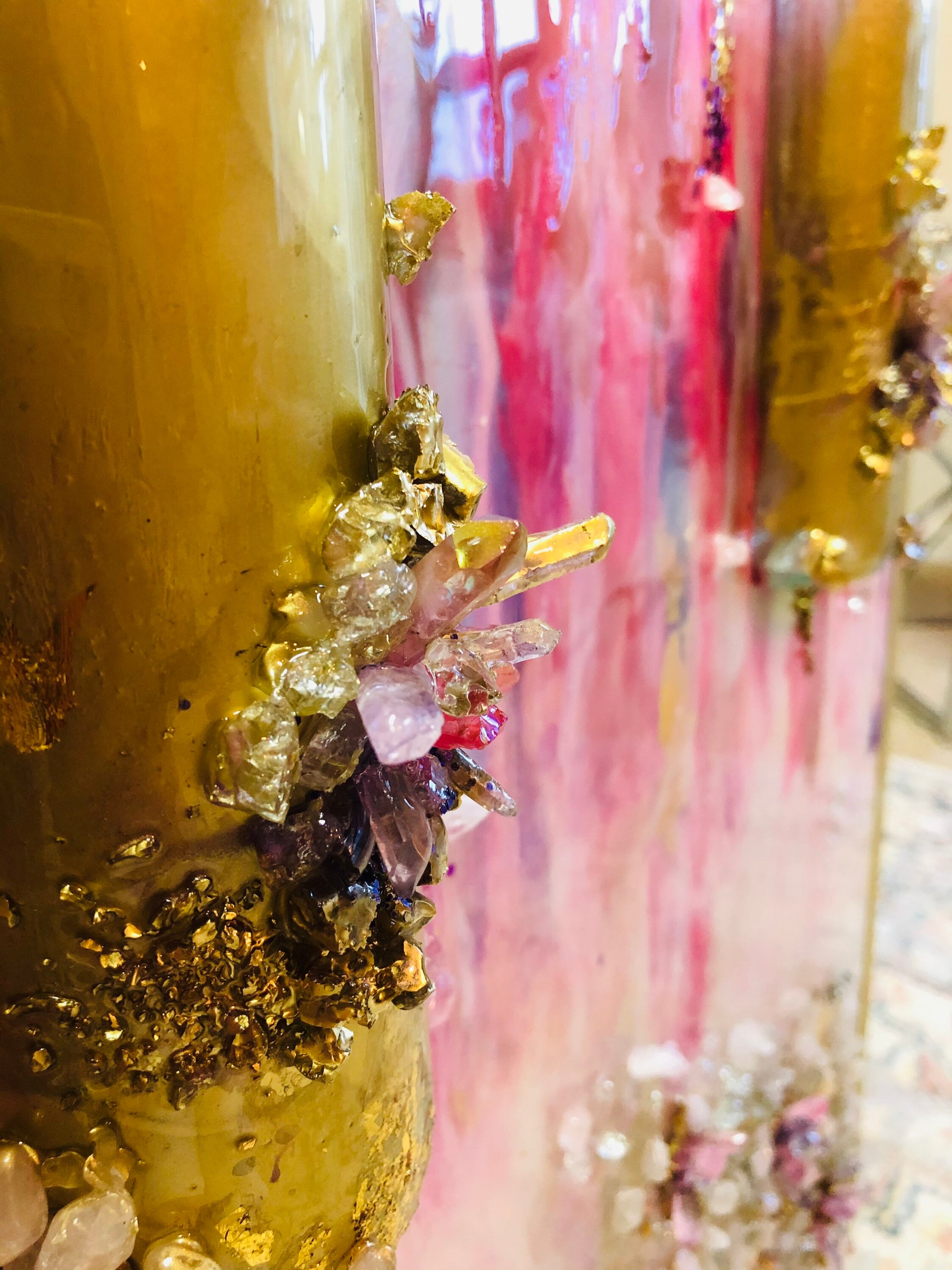 Customized Abstract Resin Art on Canvas Etsy