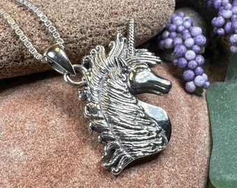 Unicorn Necklace, Scotland Jewelry, Fantasy Necklace, Gift for Her, Mythical Creature, Graduation Gift, Anniversary Gift, Scottish Gift