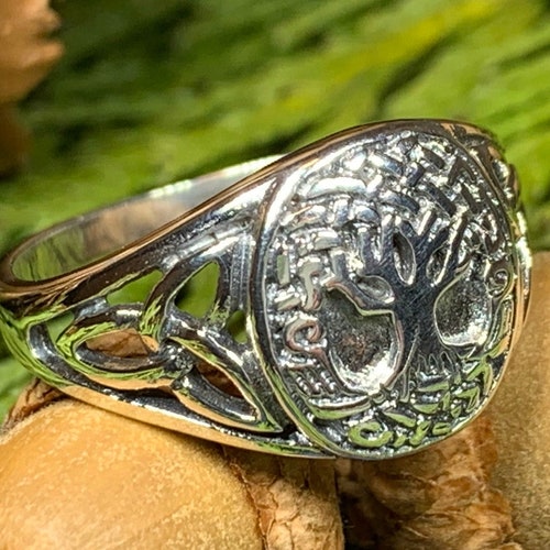 Tree of Life Ring Celtic Ring Irish Jewelry Norse Jewelry - Etsy