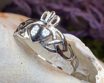 Claddagh Ring, Celtic Jewelry, Irish Jewelry, Celtic Knot Jewelry, Ireland Ring, Irish Dance Gift, Anniversary Gift, Bridal Jewelry