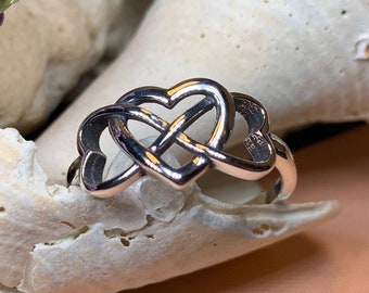 Celtic Heart Ring, Celtic Jewelry, Infinity Ring, Celtic Knot Jewelry, Irish Ring, Irish Dance Gift, Anniversary Gift, Bridal Ring, Mom Gift