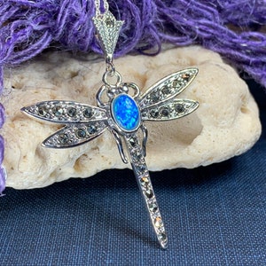 Dragonfly opal necklace Outlet
