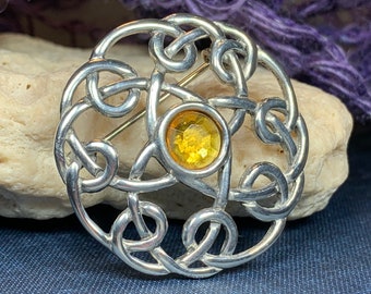 Celtic Knot Brooch, Celtic Jewelry, Irish Jewelry, Scotland Brooch, Celtic Brooch, Anniversary Gift, Celtic Knot Pin, Ireland Gift, Norse
