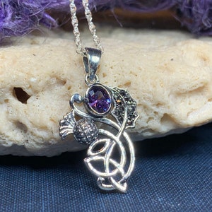Thistle Necklace, Celtic Jewelry, Trinity Knot Jewelry, Scotland ...